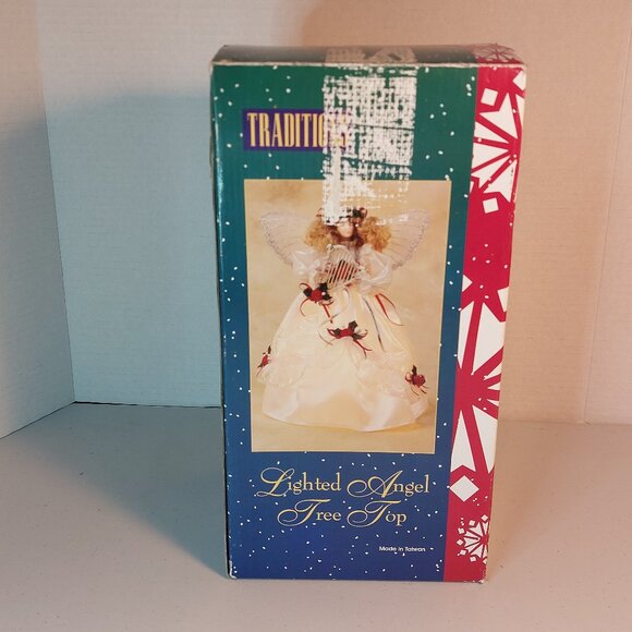 Traditions Lighted Angel Tree Topper - Picture 4 of 4